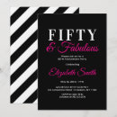 Search for hot pink 50th birthday invitations Chic