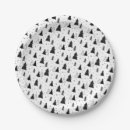 Search for black and white christmas tree plates Snowflakes