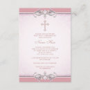 Search for pink damask first communion invitations Girls