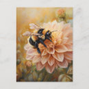 Search for spring flowers postcards Bee