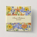 Search for orange flowers badges Pattern