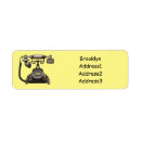 Search for phone return address labels Vintage