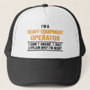 Search for operating hats Heavy equipment operator