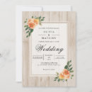 Search for peach wood invitations Elegant