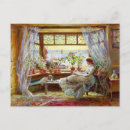 Search for woman reading book postcards Vintage