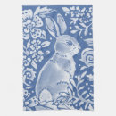 Search for cute rabbit tea towels Blue