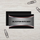 Search for black and red auto business cards Customer