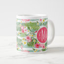 Search for flamingo monogram mugs Floral