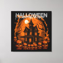 Search for black and orange canvas prints Scary
