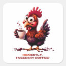 Search for cartoon hen stickers Rooster