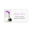 Search for purple orchid return address labels Pretty