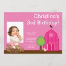Search for farm yard birthday invitations Pig