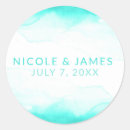 Search for aqua wedding stickers Turquoise
