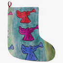 Search for angel christmas stockings Blue