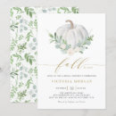 Search for white pumpkin bridal shower invitations Fall in love