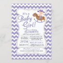 Search for western baby girl shower invitations Modern