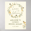 Search for floral bridal shower welcome signs Instant download