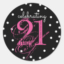 Search for pink black birthday stickers Typography