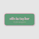 Search for green name tags Branded
