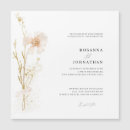 Search for pressed flower wedding invitations Simple