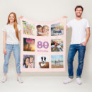 Search for 80th birthday blankets Blush pink