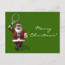 Search for tennis christmas cards Santa claus