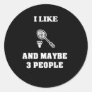 Search for badminton player stickers Shuttlecock