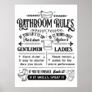 Search for bathroom rules posters Cute