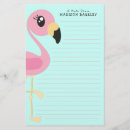 Search for pink flamingo stationery paper Animal
