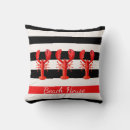 Search for black red striped cushions Black and white