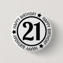 Search for 21st birthday badges Happy