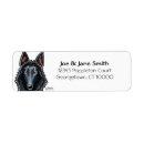 Search for dog breeds return address labels Cute