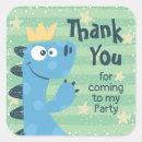 Search for dinosaur birthday thank you stickers Funny