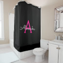 Search for black and pink shower curtains Modern