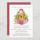 Search for pumpkin baby shower invitations Modern