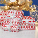 Search for nordic wrapping paper Red white