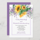 Search for purple and yellow wedding invitations Sunflower