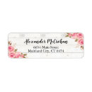 Search for magnolia flower return address labels Chic