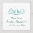 Search for boat bridal shower invitations Elegant