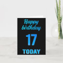 Search for 17th for boy birthday cards 17 years old