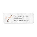 Search for white and gold return address labels Professional
