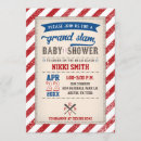 Search for vintage baseball baby shower invitations Little slugger