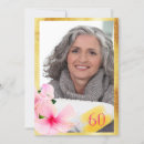 Search for tropical 60th birthday invitations Gold
