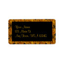 Search for gold scroll return address labels Vintage