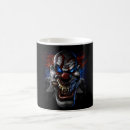 Search for creepy clown mugs Halloween