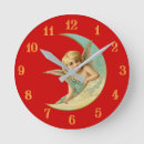 Search for cherub clocks Crescent moon
