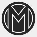 Search for letter m stickers Black