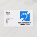 Search for deaf business cards Hard of hearing