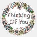 Search for floral thinking of you stickers Pink