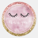 Search for black gold glitter thank you stickers Girly